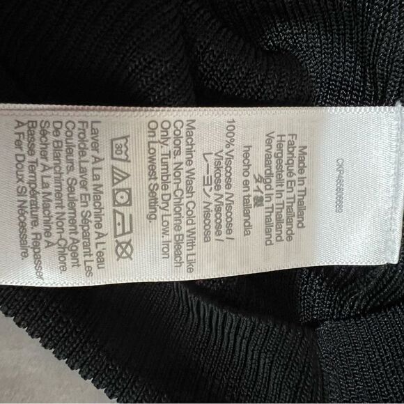 Madewell Micro-Rib Sweater Tee Black NWOT and NWT - Picture 10 of 13